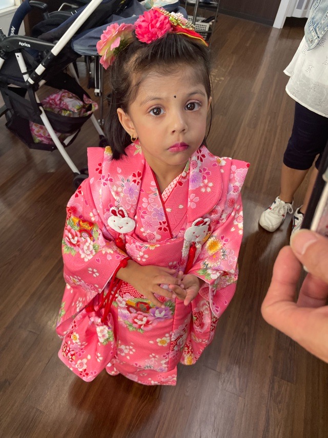 外国のお子様の七五三姿
