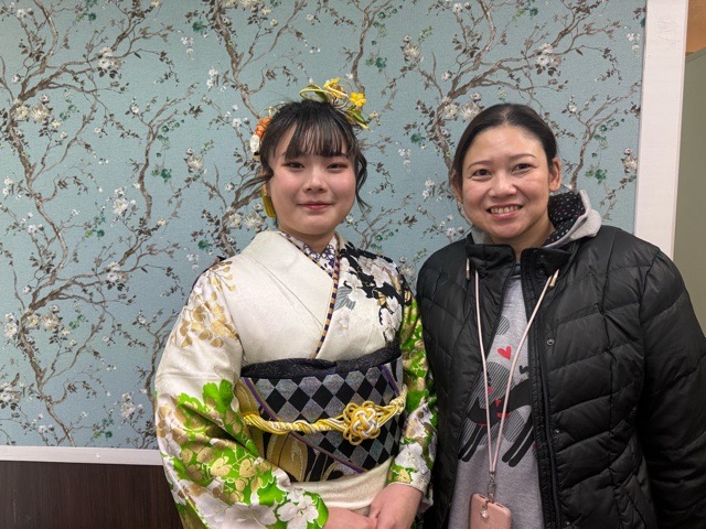 成人式の着付け