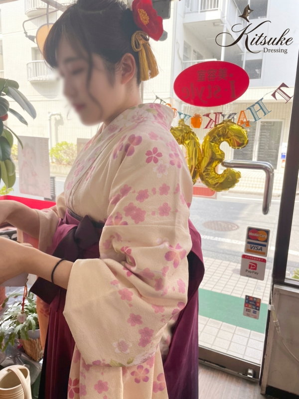 卒業式の着付け